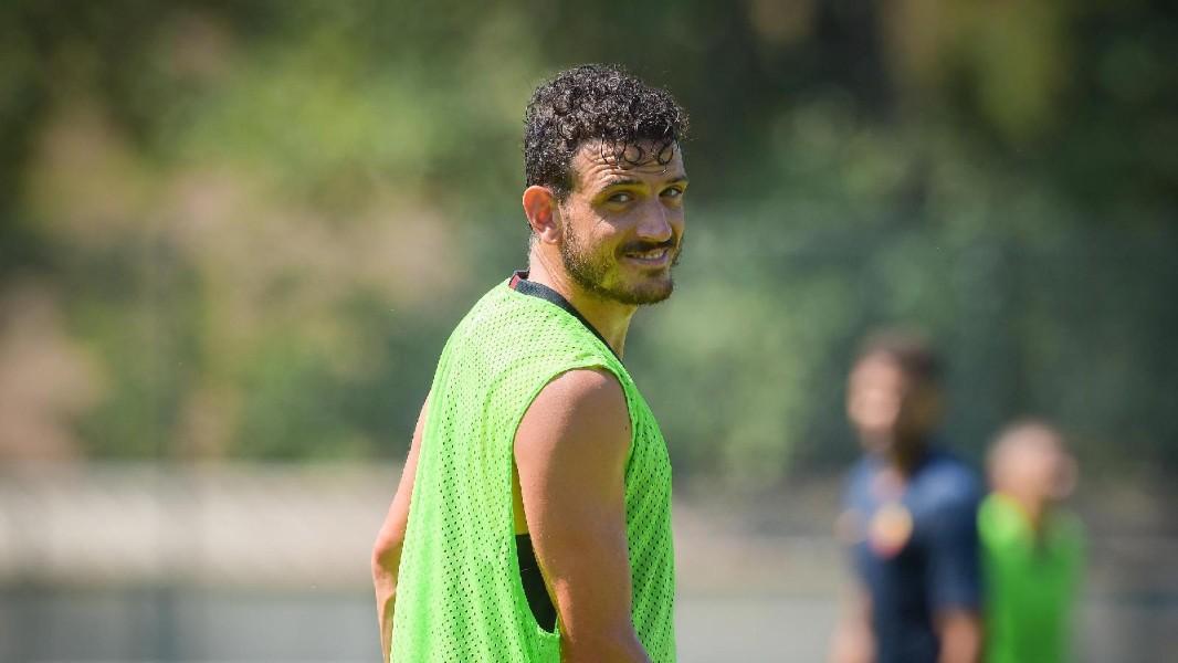 Florenzi in allenamento, di LaPresse