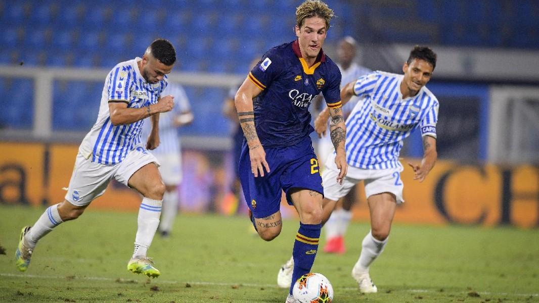 Zaniolo in azione contro la Spal, di LaPresse