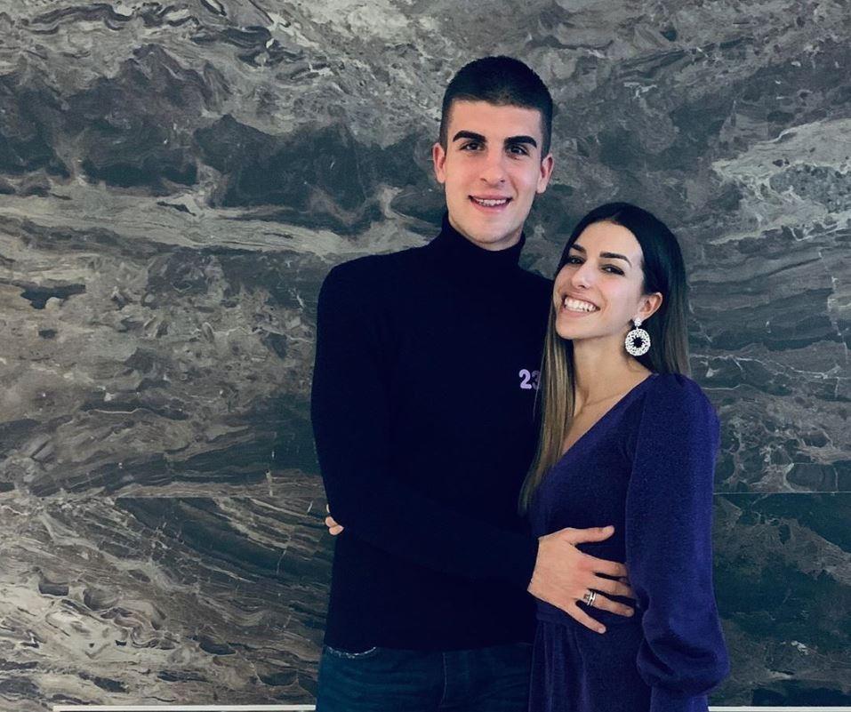 Gianluca Mancini insieme alla moglie Elisa