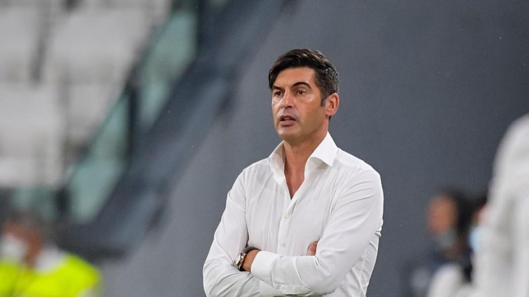 Paulo Fonseca durante Juventus-Roma, di LaPresse