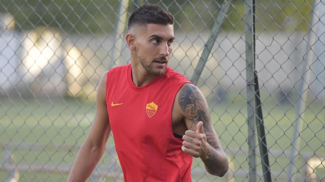 Lorenzo Pellegrini a Trigoria, di LaPresse