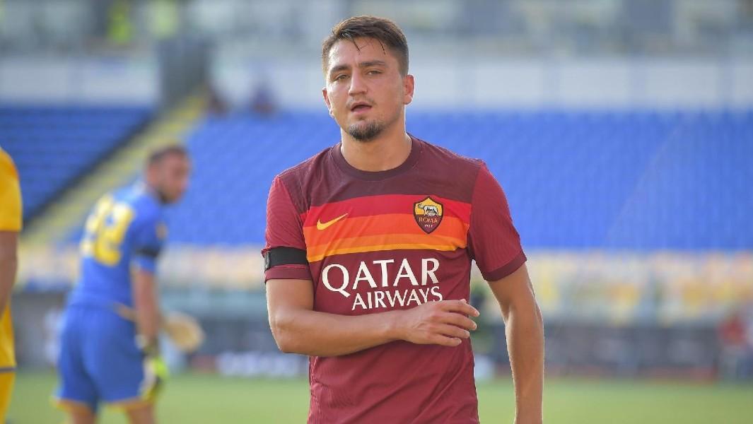 Cengiz Under durante Frosinone-Roma, di LaPresse