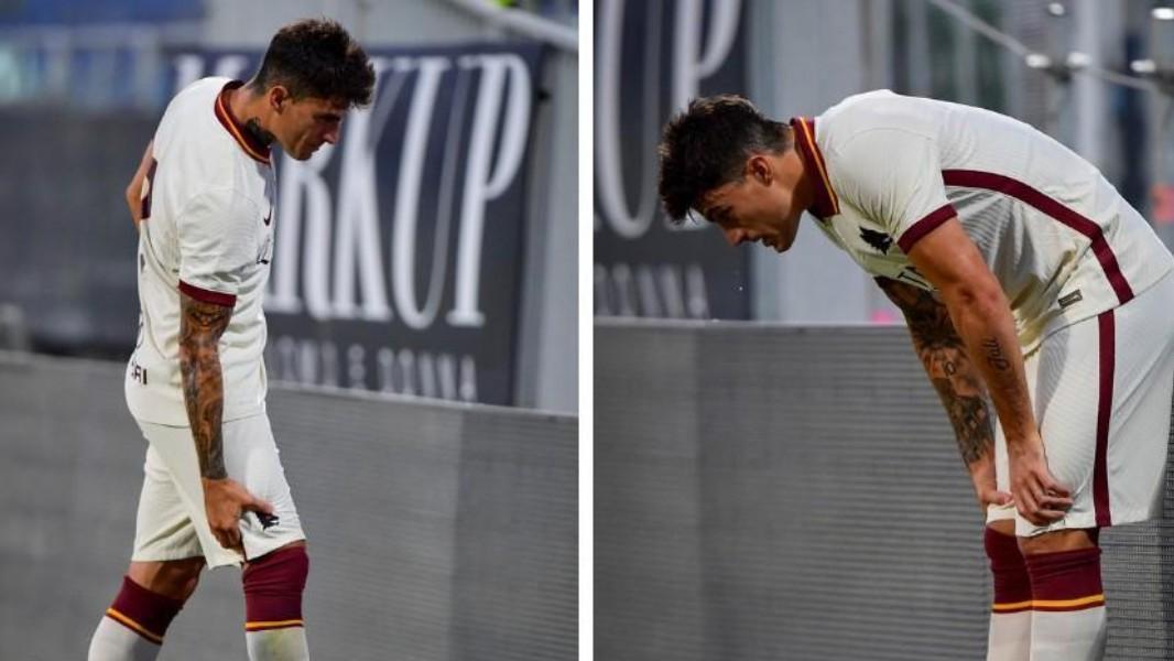 Diego Perotti durante Cagliari-Roma, di LaPresse