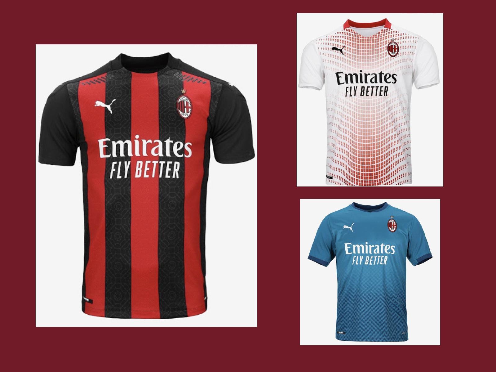 Le maglie del Milan 2020-21