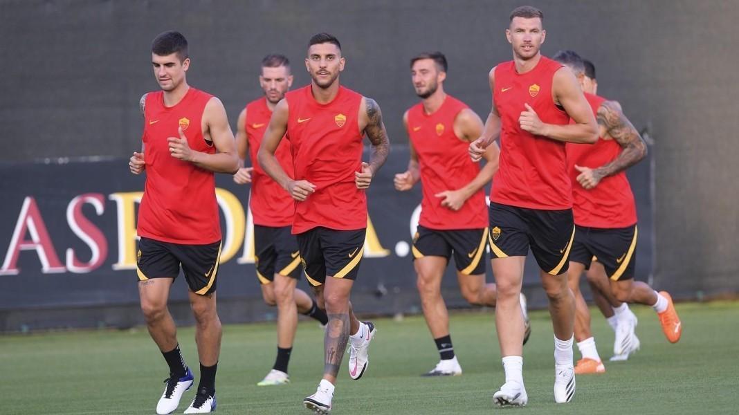 Allenamento a Trigoria, di LaPresse