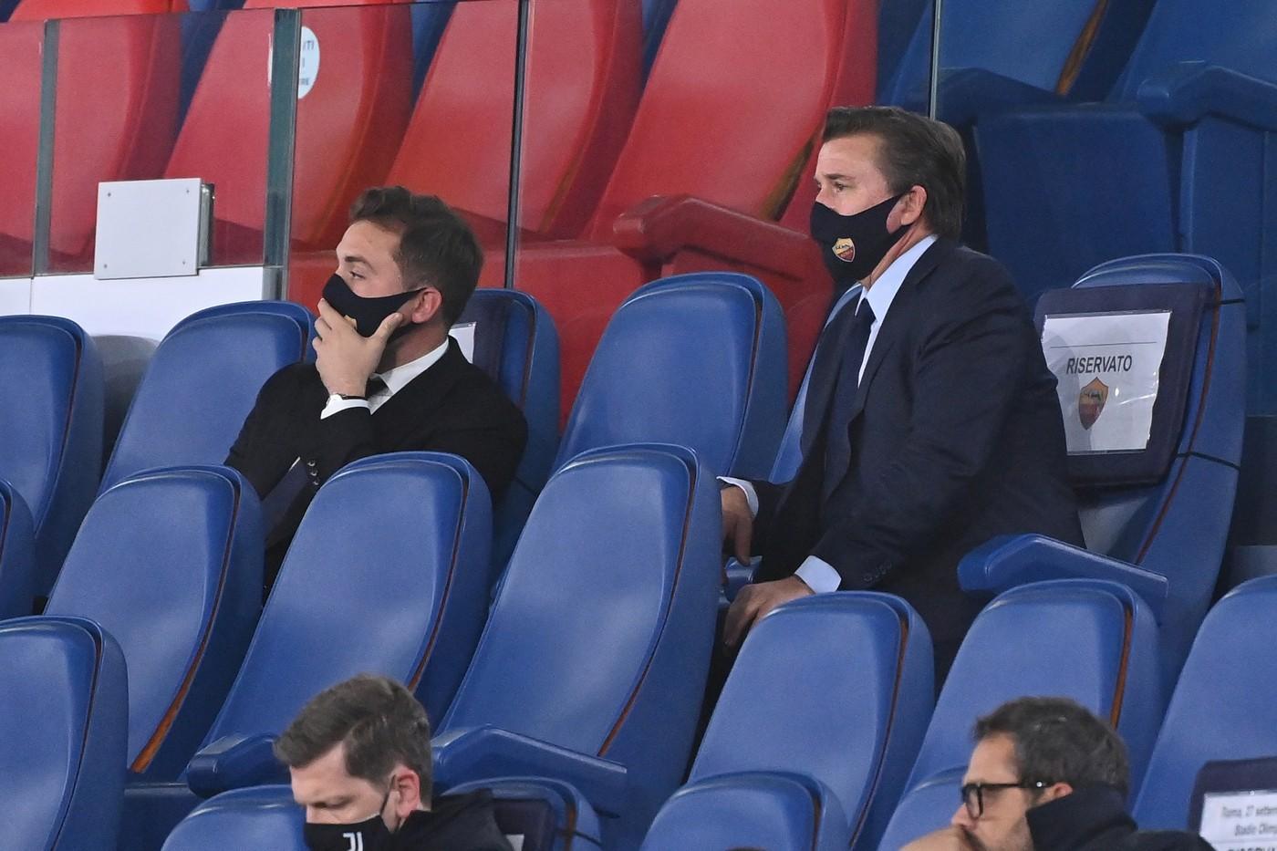 Dan e Ryan Friedkin allo stadio Olimpico, di LaPresse