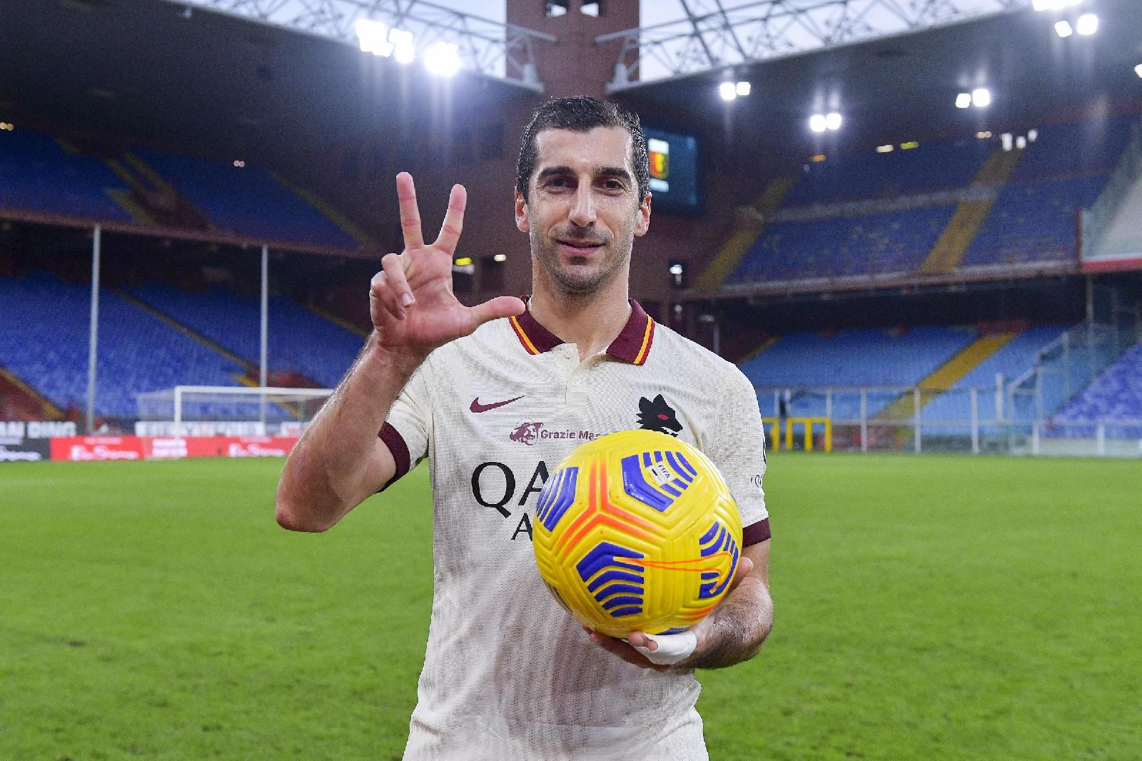 Mkhitaryan si porta il pallone a casa per la prima volta da quando è  a Roma, di LaPresse