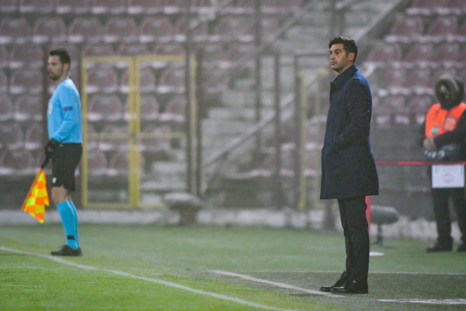 Paulo Fonseca contro il Cluj, di LaPresse