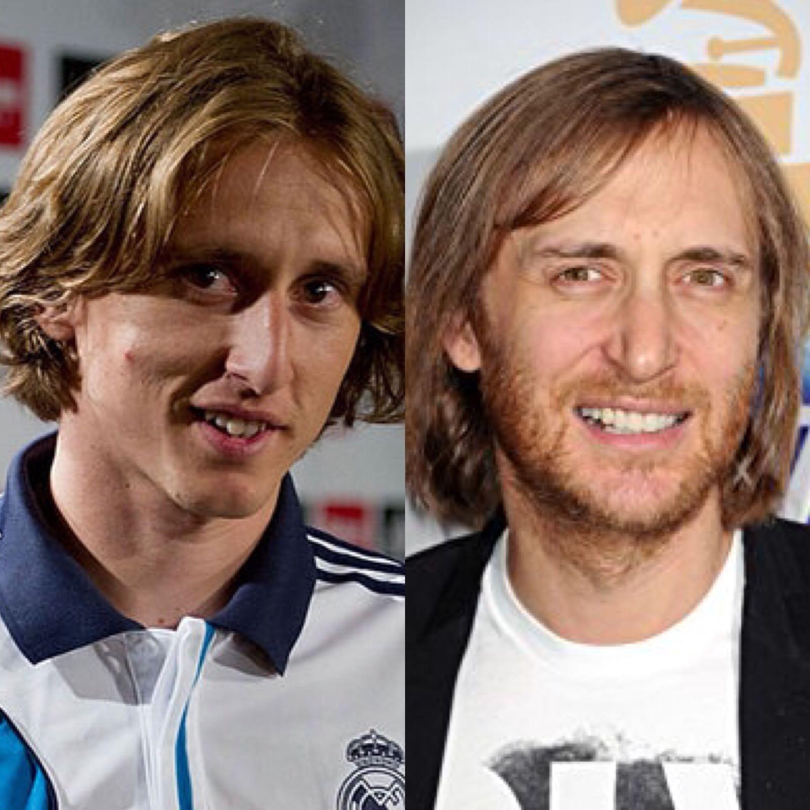 Luka Modric, capitano della Croazia, ha un sosia nel mondo della musica: David Guetta, il Dj francese che ha composto la sigla per Euro 2016