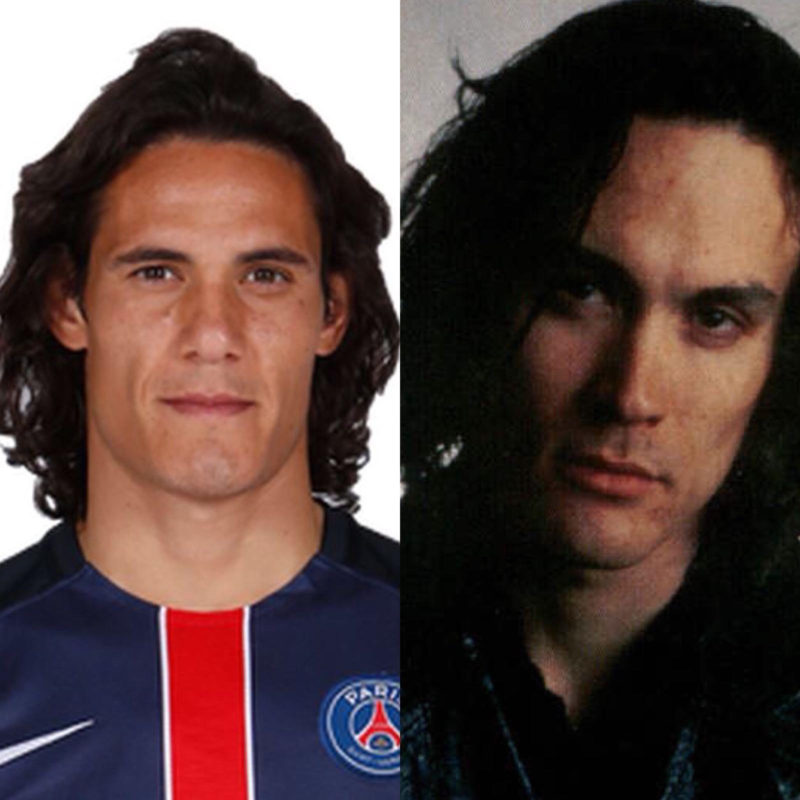 Edinson Cavani, stella dell\'Uruguay, somiglia moltissimo all\'indimenticato Brandon Lee, protagonista del film cult \