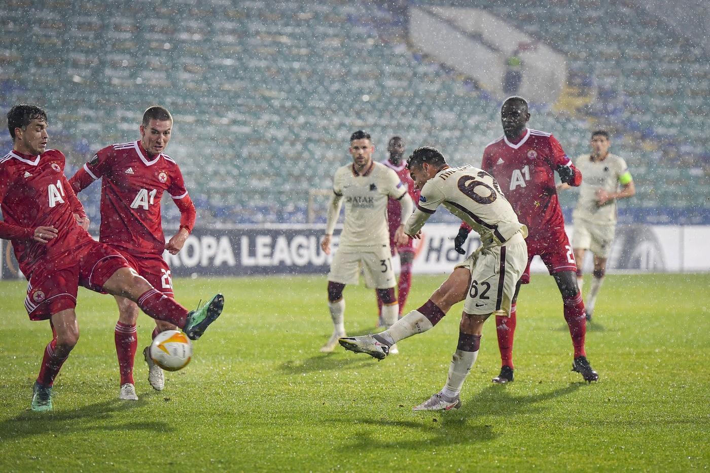 Milanese segna il suo primo gol con la Roma, di LaPresse