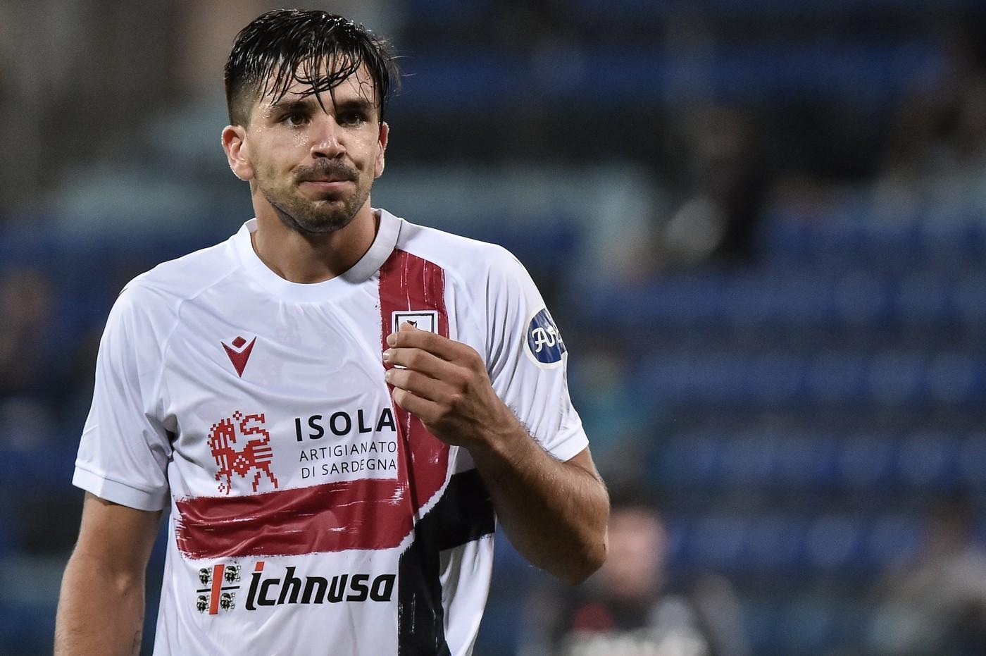 Giovanni Simeone del Cagliari, di LaPresse