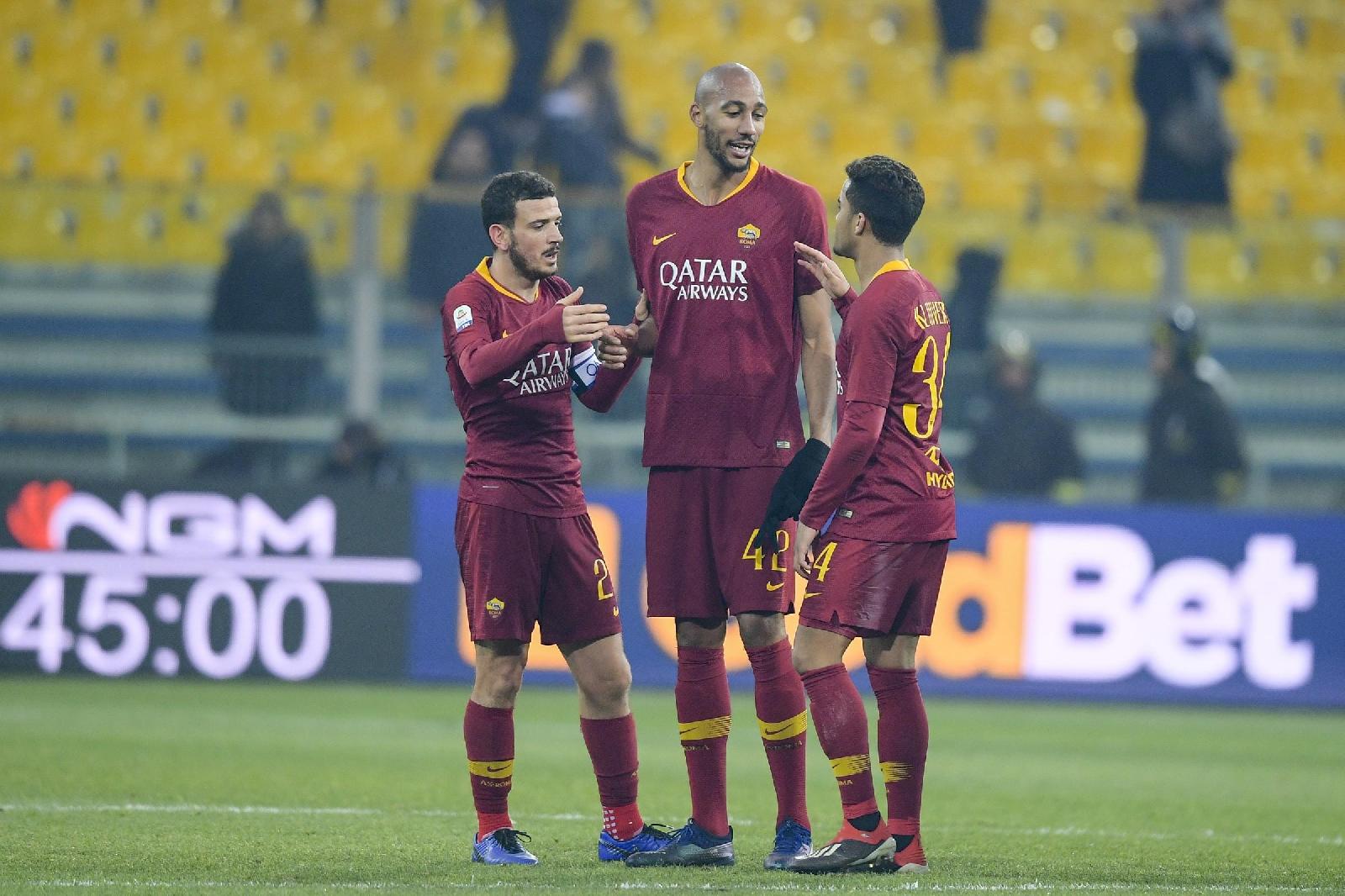 Florenzi, Nzonzi e Kluivert ai tempi della Roma, di LaPresse