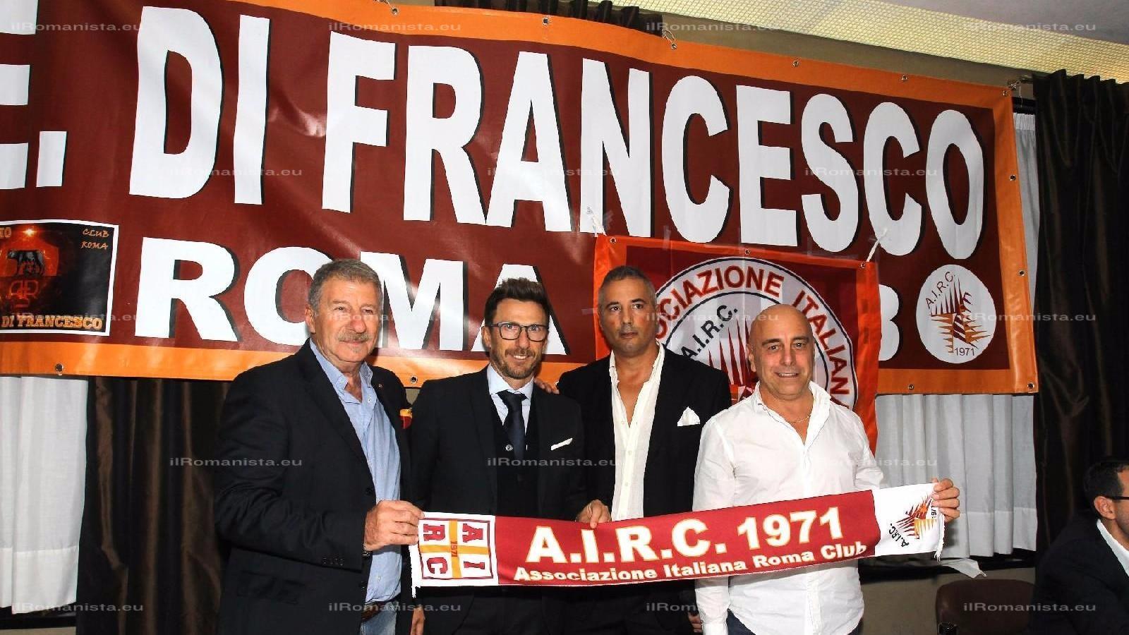 Di Francesco all\'inaugurazione del Roma Club di Dragonara