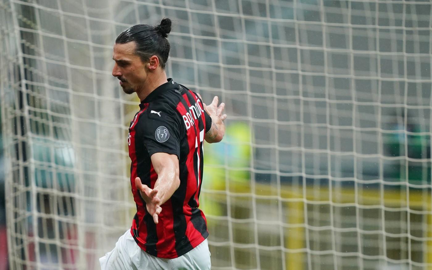 Ibrahimovic in Milan-Crotone 4-0, di LaPresse