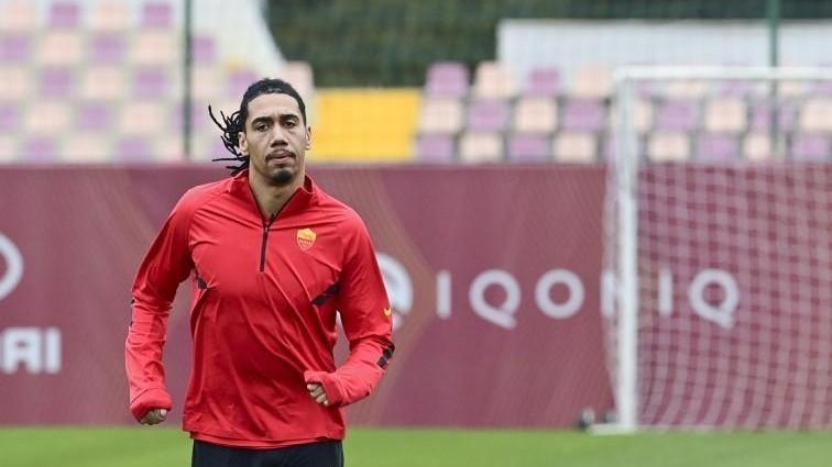 Chris Smalling a Trigoria, di LaPresse