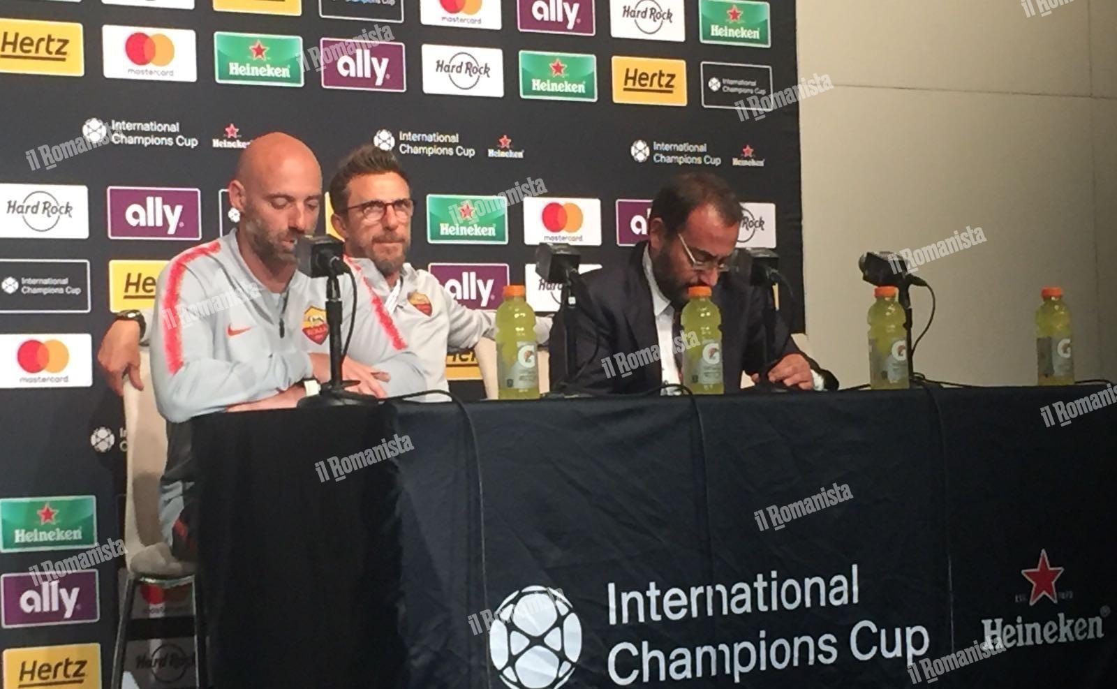 Di Francesco in conferenza stampa dopo la partita