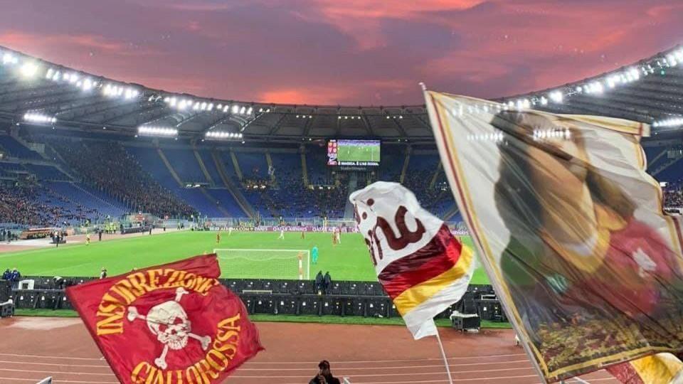 L'Olimpico il 23 febbraio 2020 durante Roma-Lecce