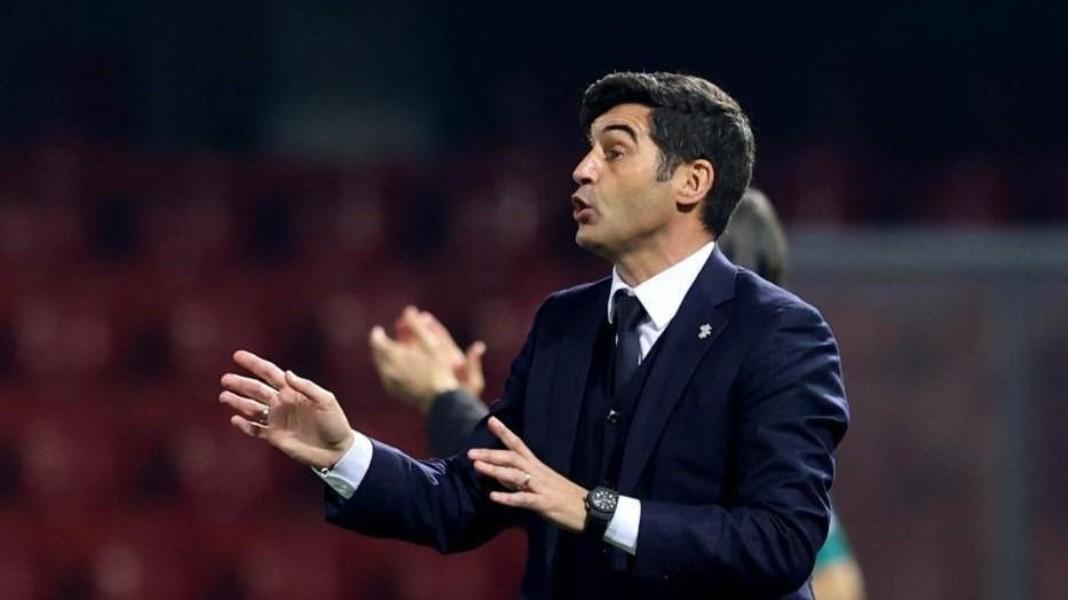 Paulo Fonseca in Benevento-Roma, di LaPresse