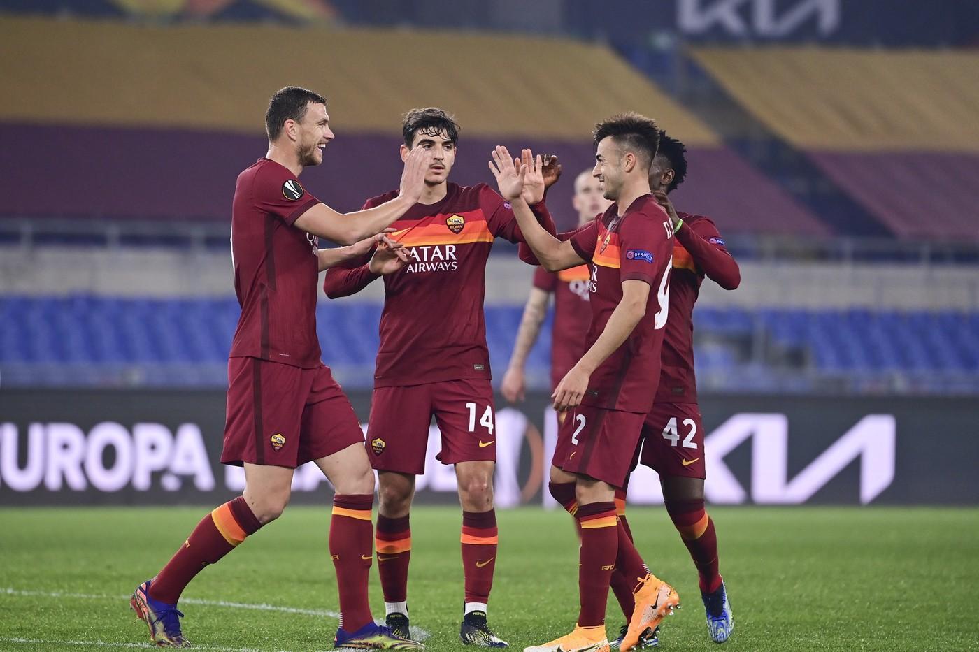 Esultanza al gol di Dzeko, di LaPresse