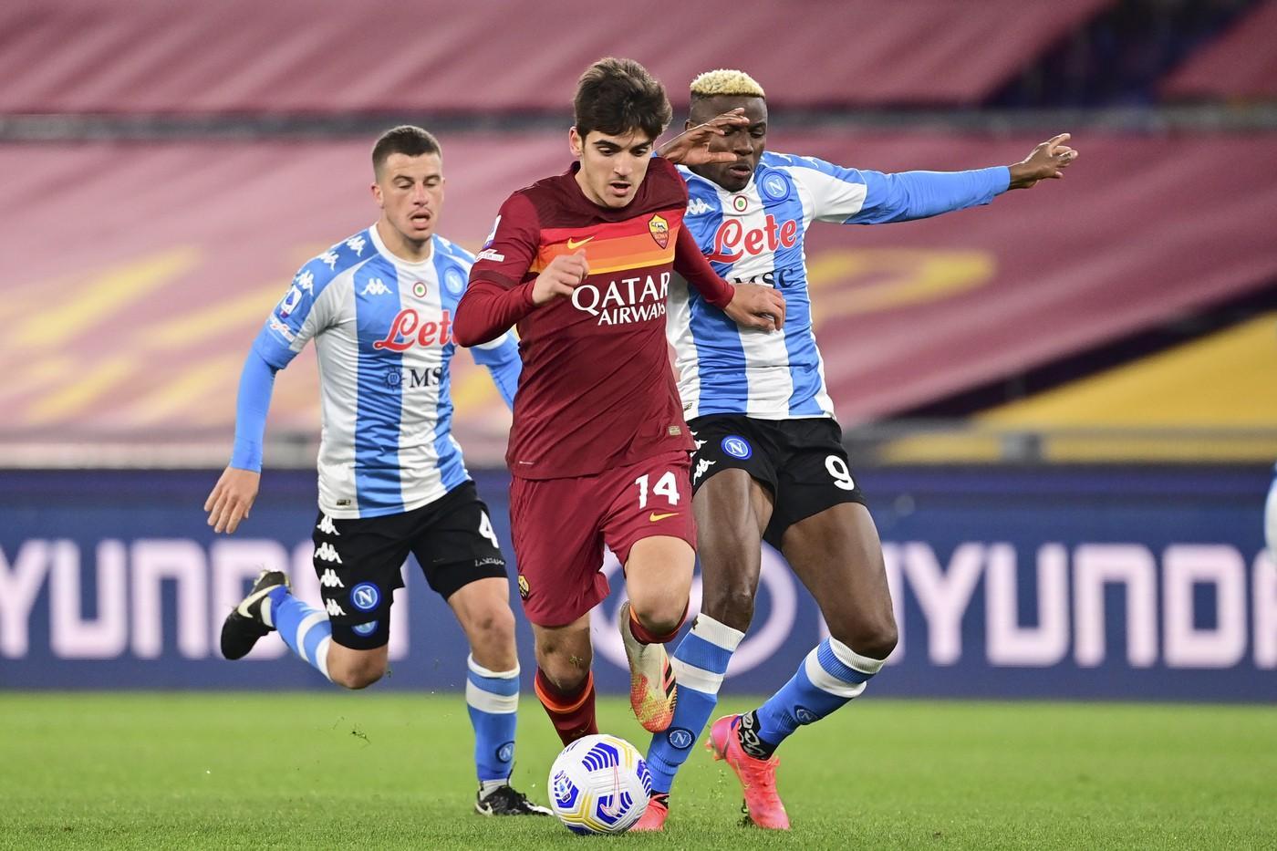 Gonzalo Villar durante Roma-Napoli, di LaPresse