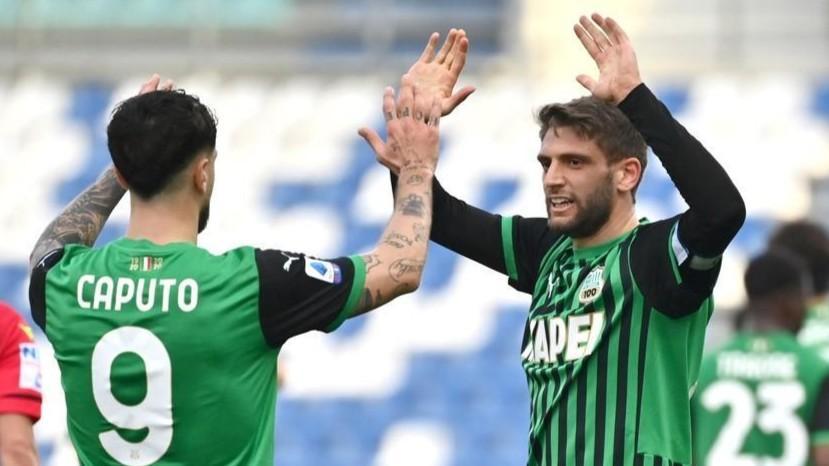 Francesco Caputo e Domenico Berardi, di LaPresse