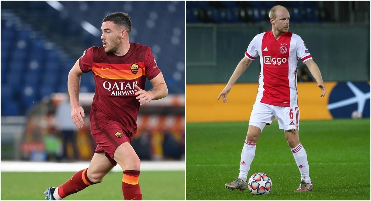 Jordan Veretout e Davy Klaassen, di LaPresse