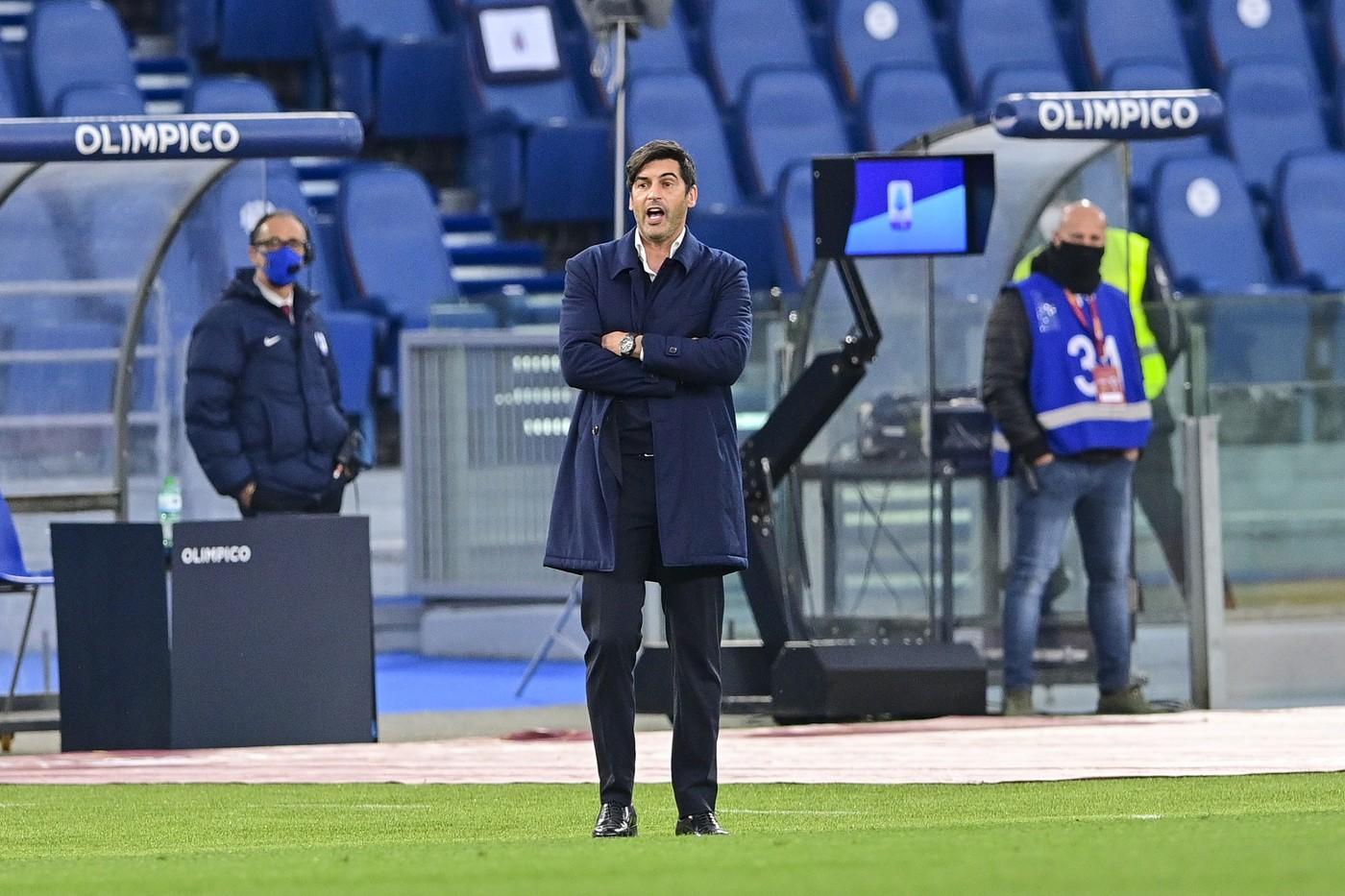 Paulo Fonseca in Roma-Bologna, di LaPresse