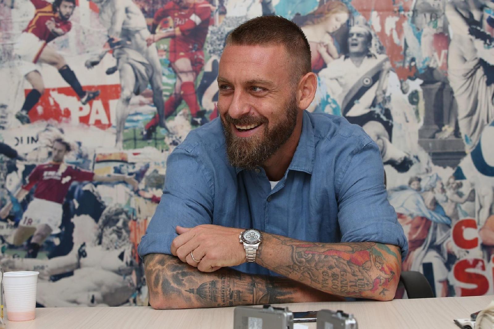 Daniele De Rossi durante l\'intervista per \