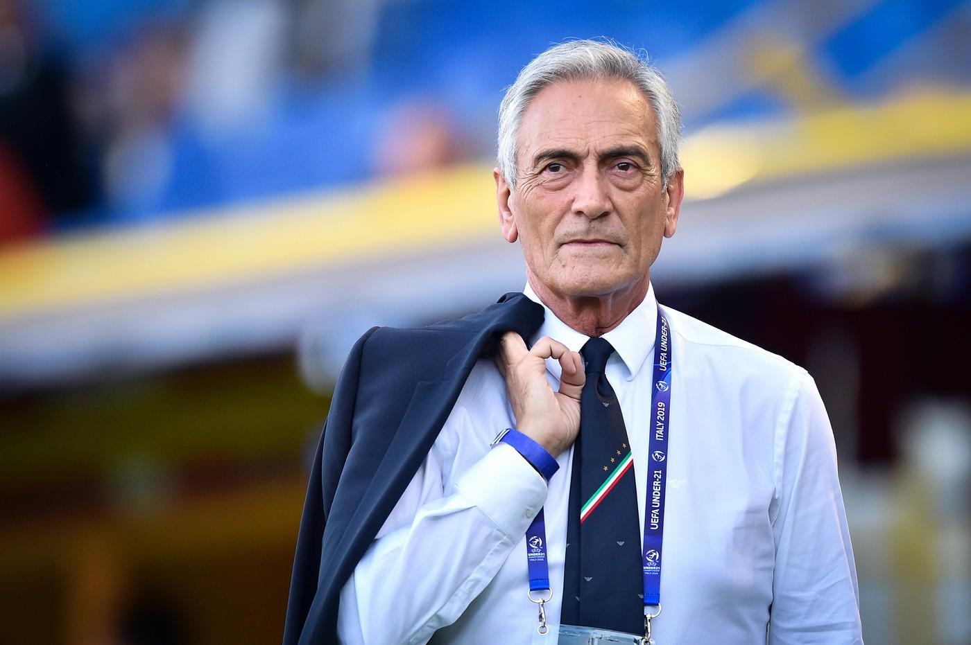 Il presidente della FIGC Gabriele Gravina