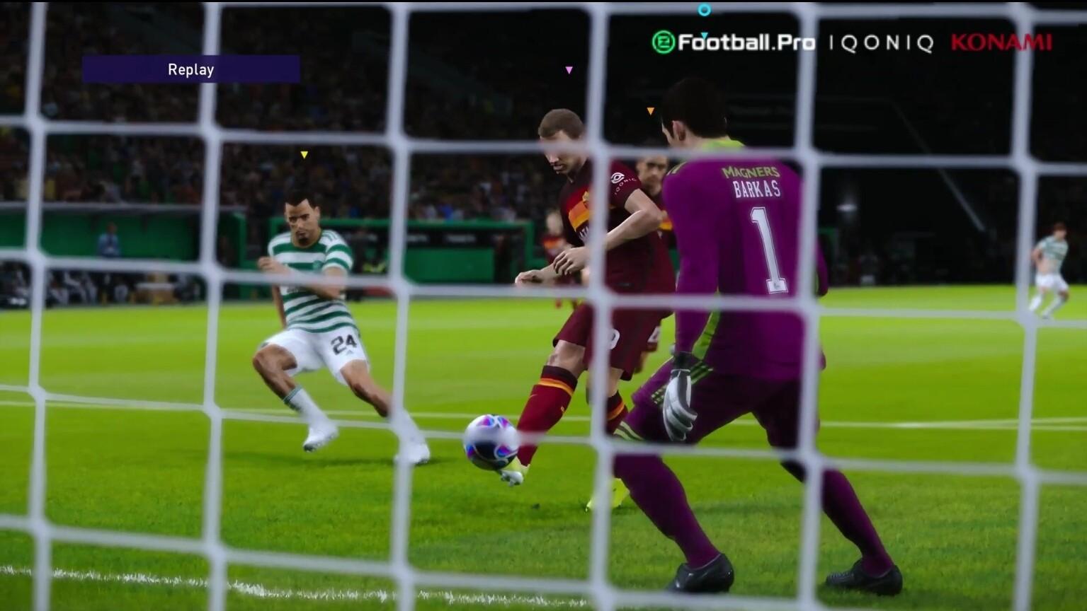 Il gol di Dzeko al 52' della seconda sfida con il Celtic vinta 2-1