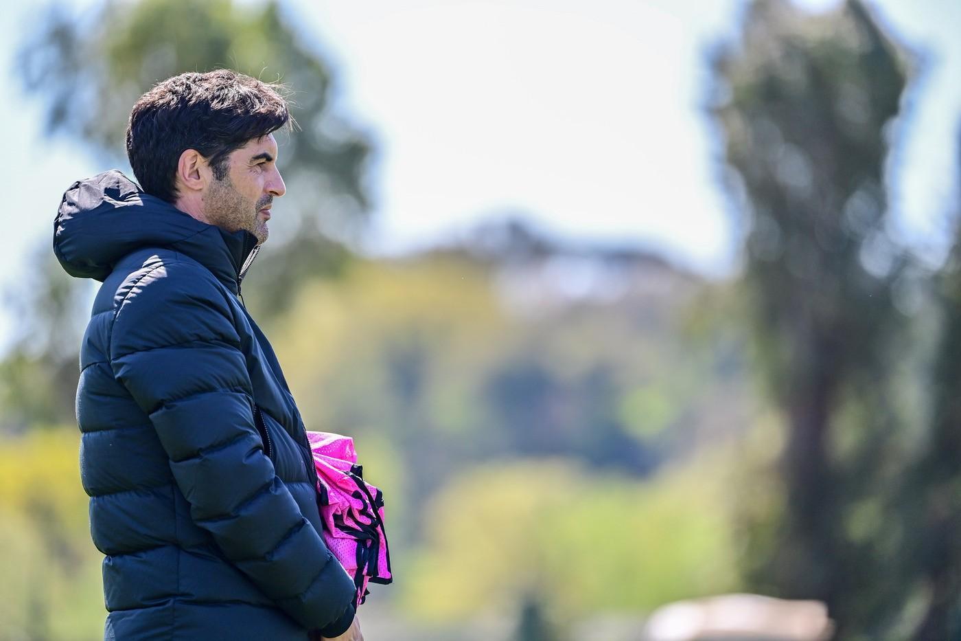 Paulo Fonseca a Trigoria, di LaPresse