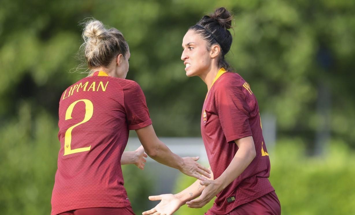 Emma Lipman e Martina Piemonte contro il Sassuolo, di LaPresse