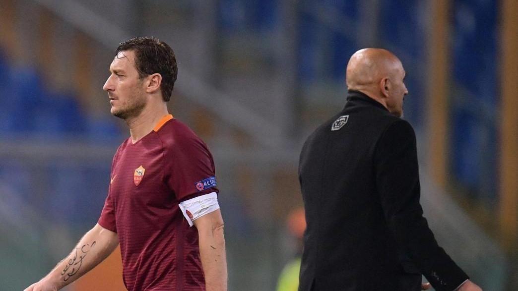 Totti e Spalletti, di LaPresse