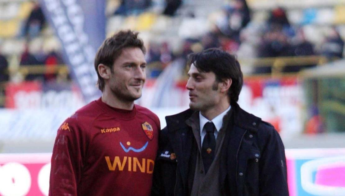 Francesco Totti e Vincenzo Montella, di LaPresse