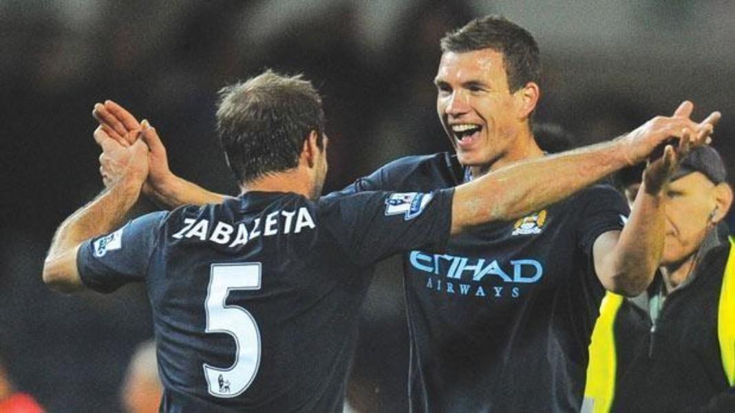 Zabaleta e Dzeko ai tempi del Manchester City