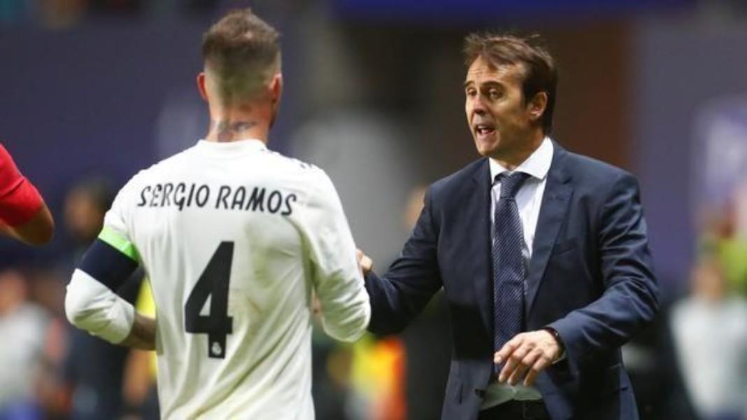 Sergio Ramos e Lopetegui