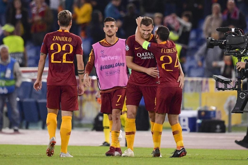 Zaniolo, Pellegrini, Dzeko e Florenzi, di LaPresse