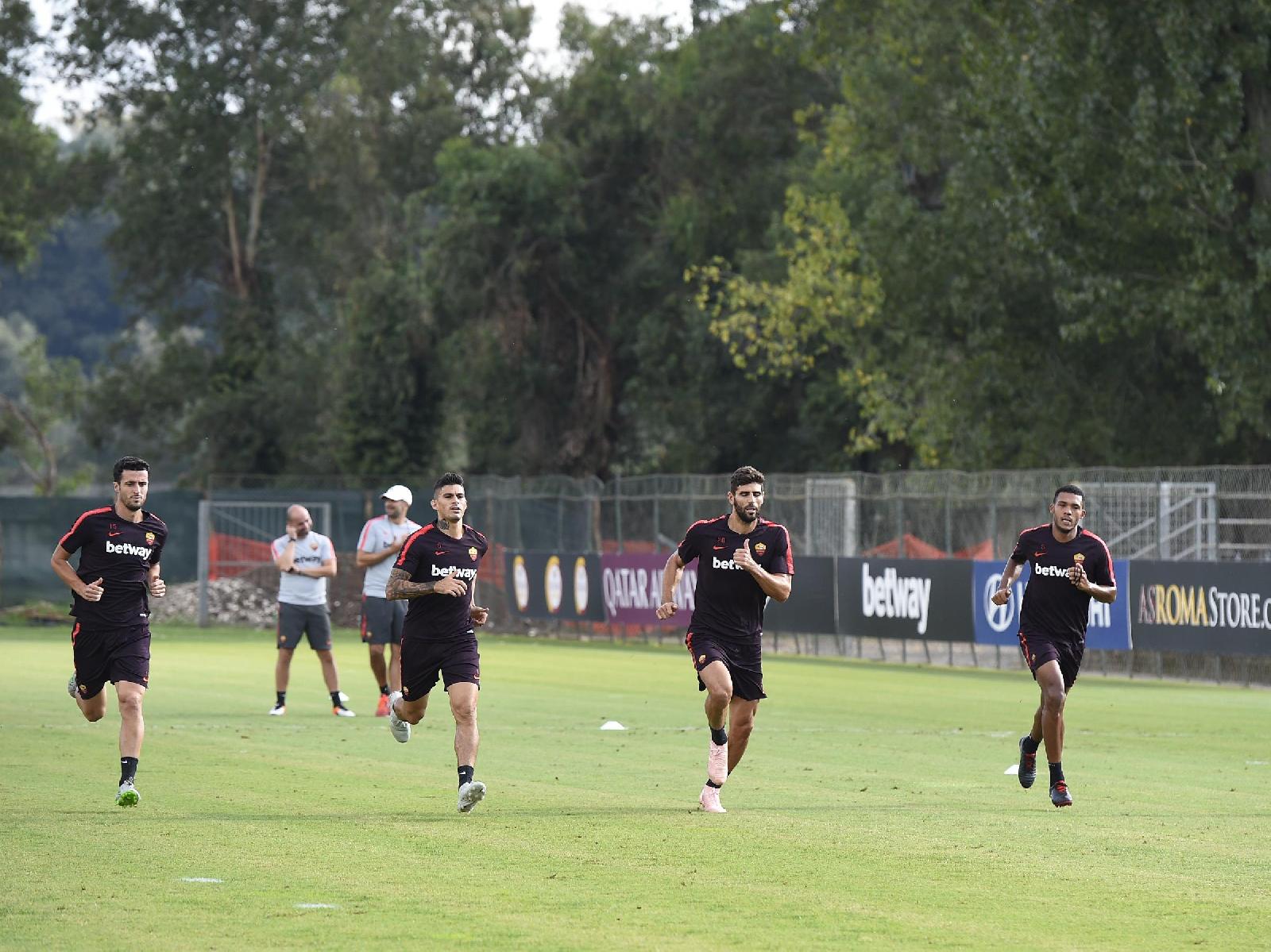 Marcano, Perotti, Fazio e Juan Jesus, di LaPresse