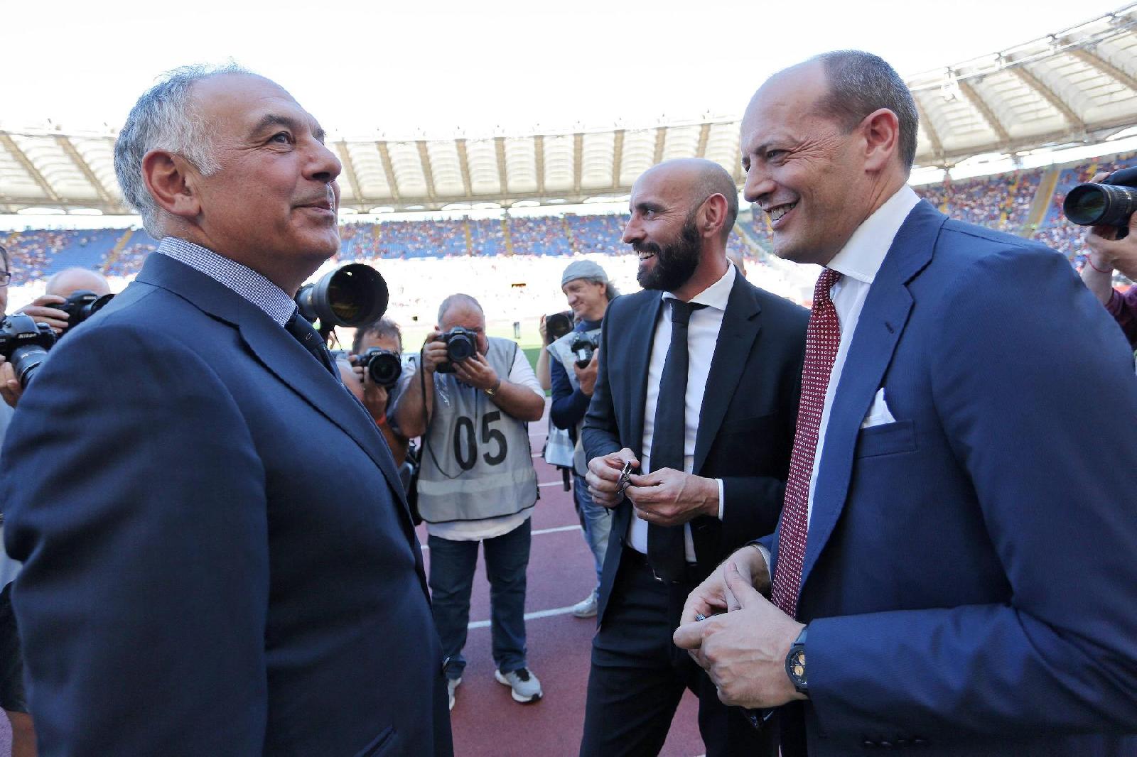 Pallotta, Monchi e Baldissoni, di Proietti