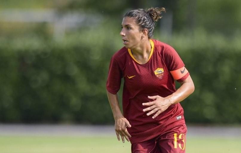 Il capitano della Roma Femminile, Elisa Bartoli, di LaPresse