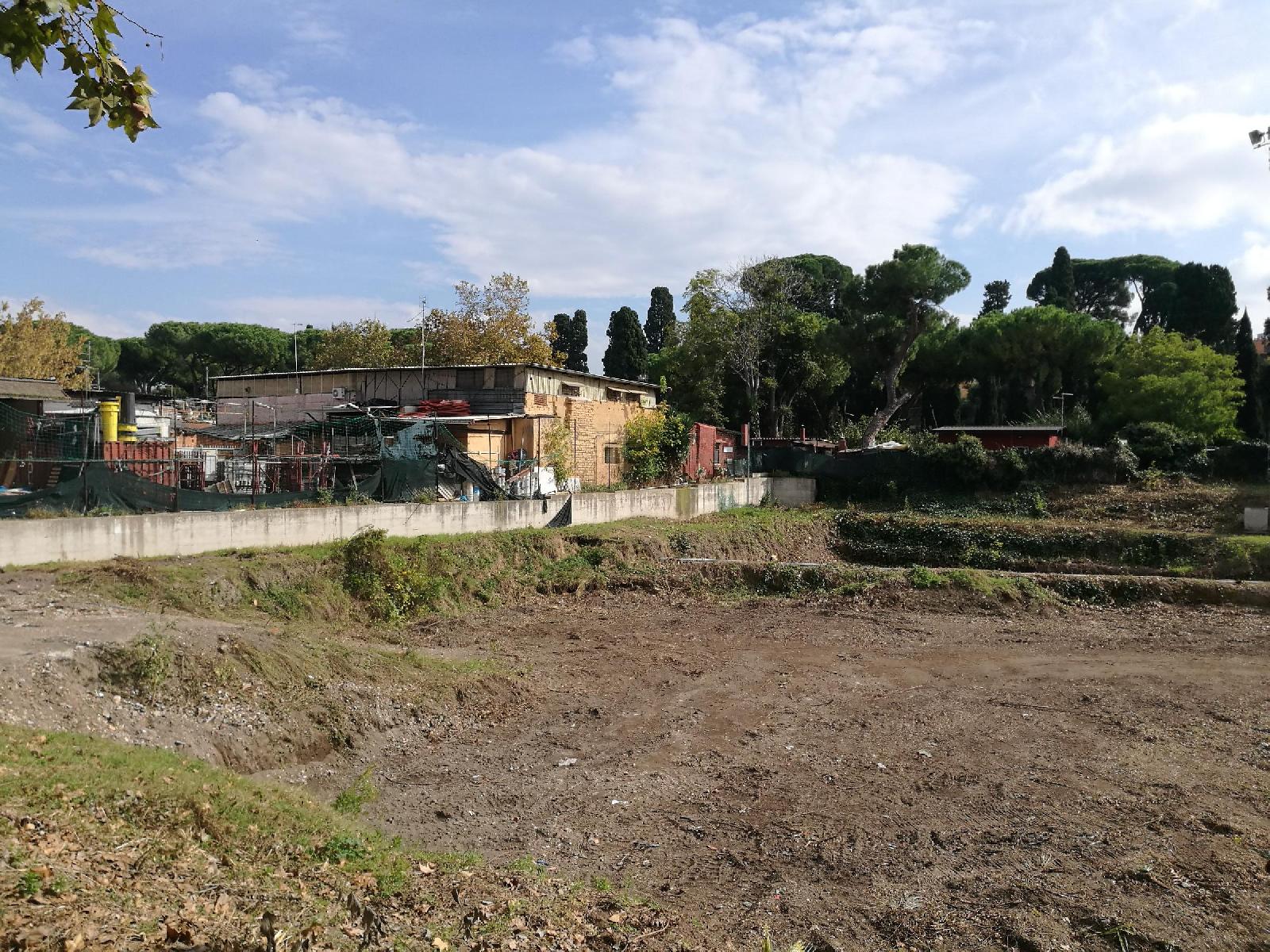 Campo Testaccio oggi: la vegetazione non c\'è più