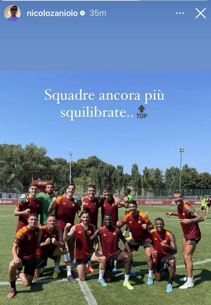 social partitella allenamento zaniolo