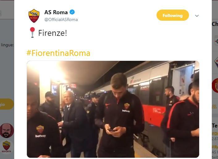 VIDEO - La Roma è arrivata a Firenze. Domani alle 18 la sfida alla Viola