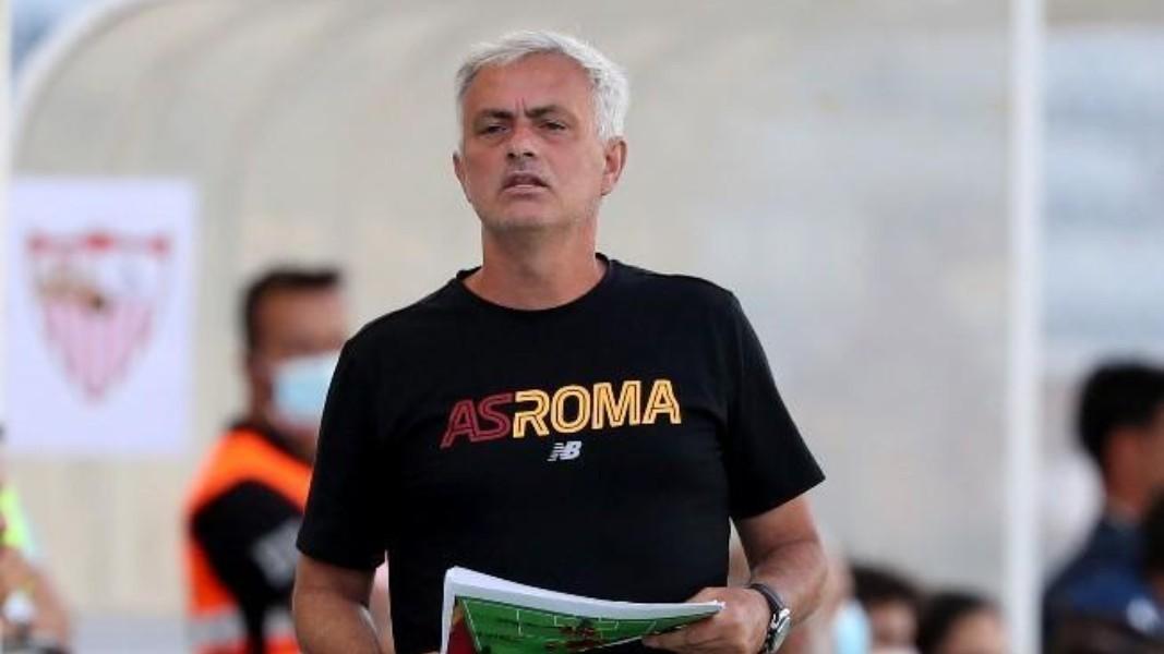 José Mourinho durante Roma-Siviglia @AS Roma via Getty Images
