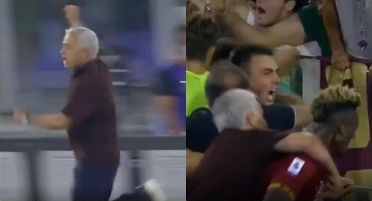VIDEO - La pazza gioia di Mourinho sotto la Curva Sud