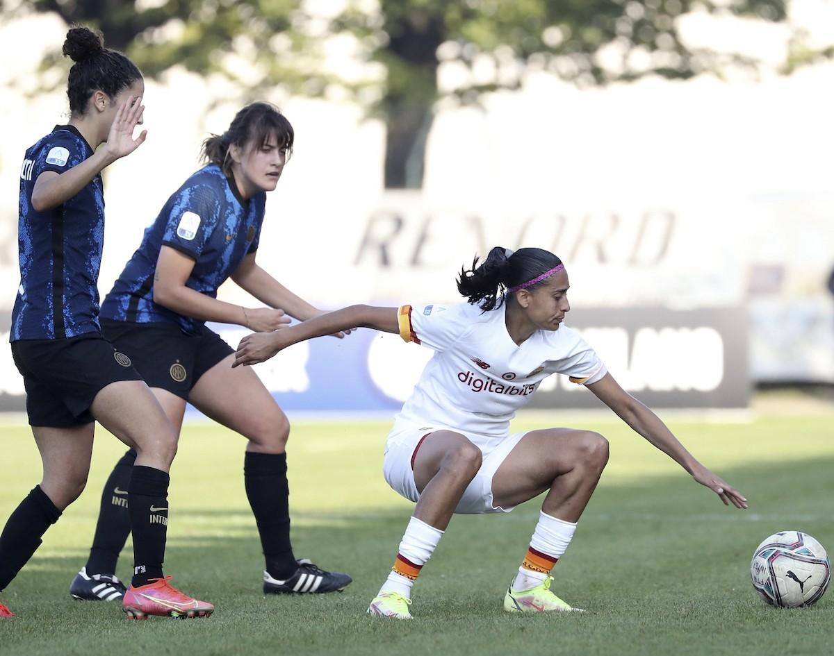Roma femminile, brusca frenata con l'Inter
