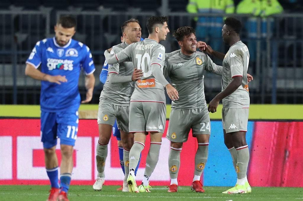 Flavio Bianchi esulta dopo il gol contro l'Empoli (Getty Images) 