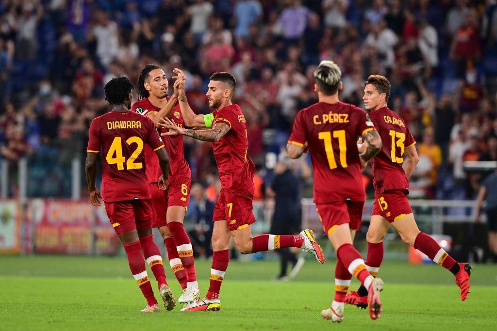 Pellegrini festeggia dopo il gol al Cska Sofia /AS Roma via Getty Images