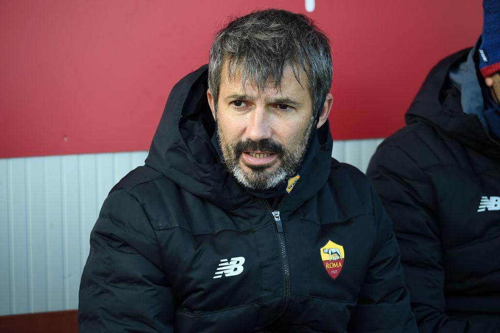 Il tecnico delle giallorosse Spugna (As Roma via Getty Images) 